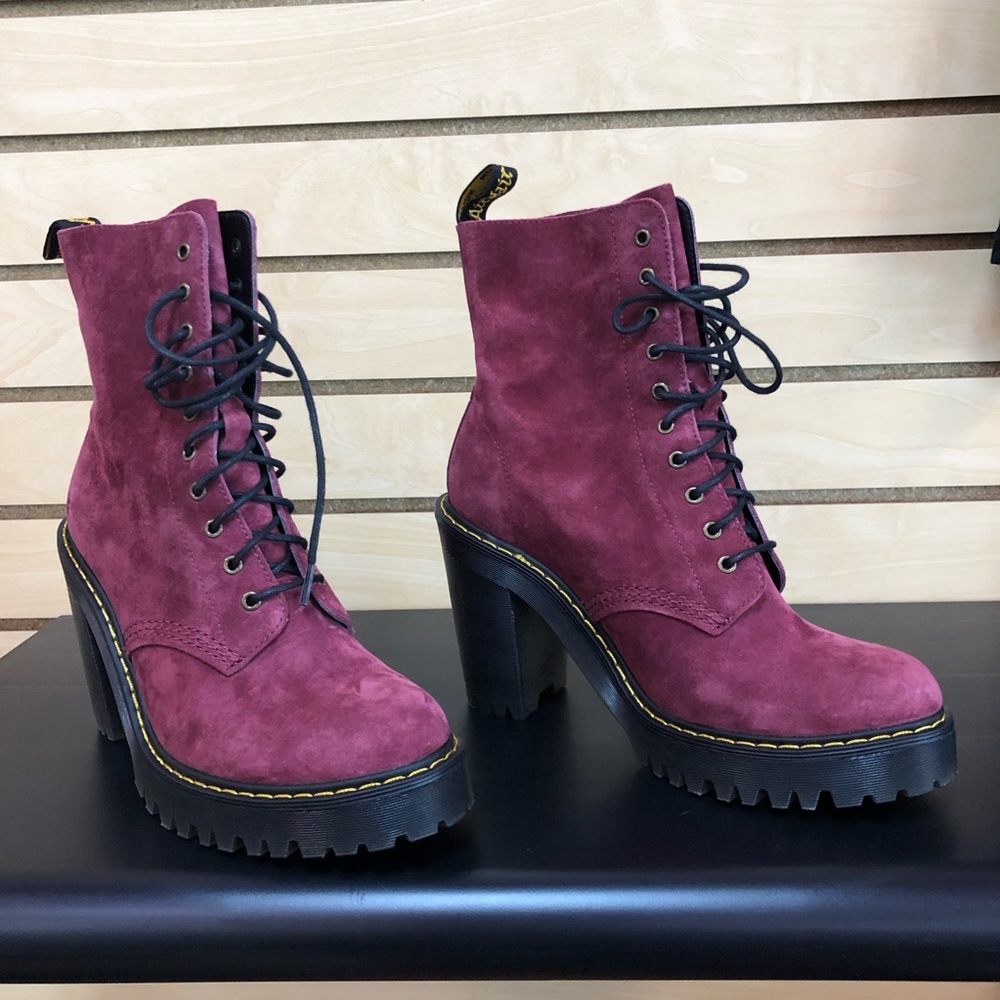 Doc Martens Kendra Wine High Heeled Boots